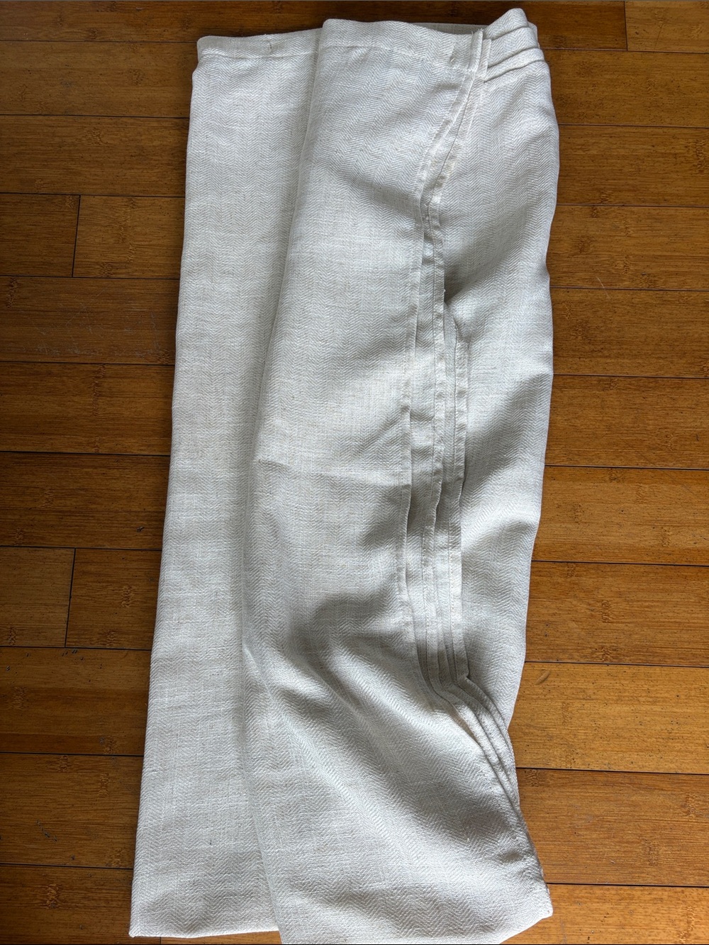 Neutral Linen Ralph Lauren Shower Curtain